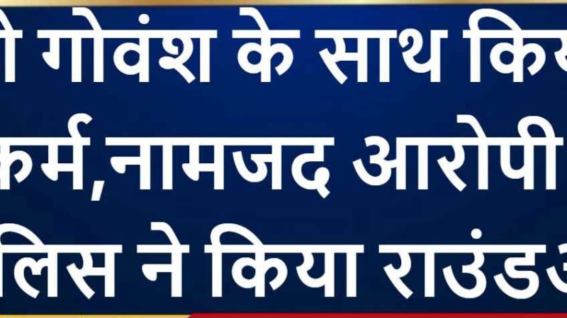 नोखा में दो गोवंश के साथ किया कुकर्म, नामजद आरोपी को पुलिस ने किया राउंडअप