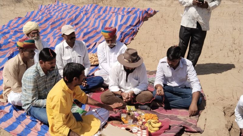 सारूंडा गांव में बनेगा राव मंडला का स्मारक, 3 छतरियों का होगा निर्माण, भूमि पूजन किया