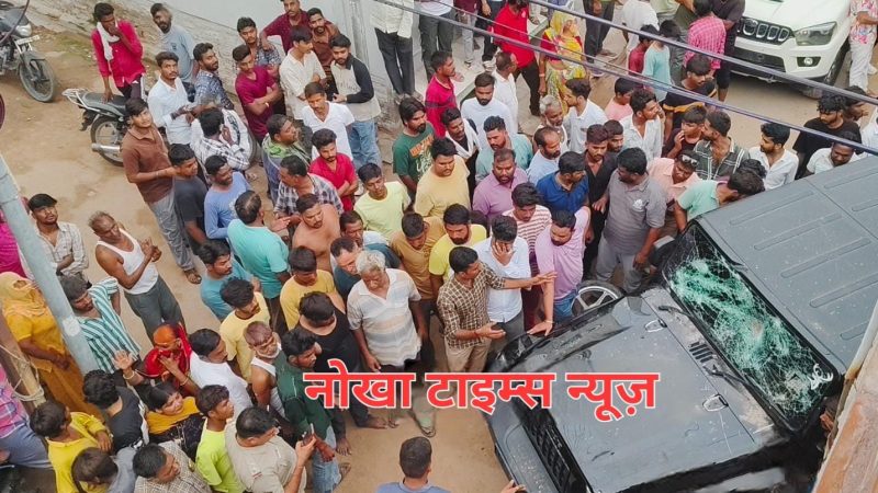 नोखा में थार से भागा बदमाश, पुलिस मुठभेड़ में मचा हड़कंप