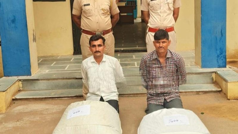 पांचू पुलिस की कार्यवाही: 36 किलो डोडा पोस्त के साथ दो तस्कर पकड़े